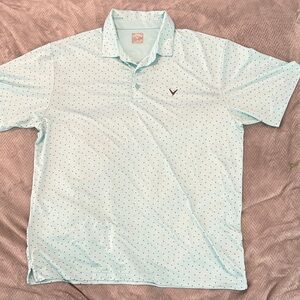 Men's Light Blue Callaway Polo Shirt